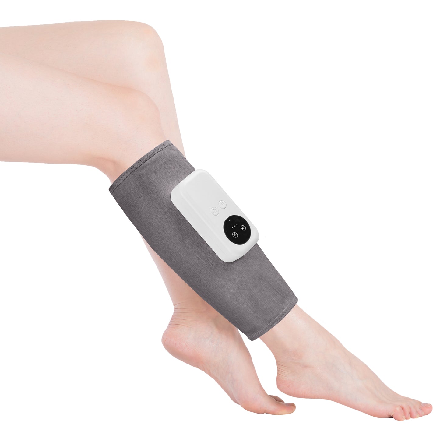 Air Compression Leg Massager, Cordless Calf Massager with Heat, Air Compression Leg Massage for Circulation and Pain Relief, Gifts for Dad Mom Men Women, Gray (Single)